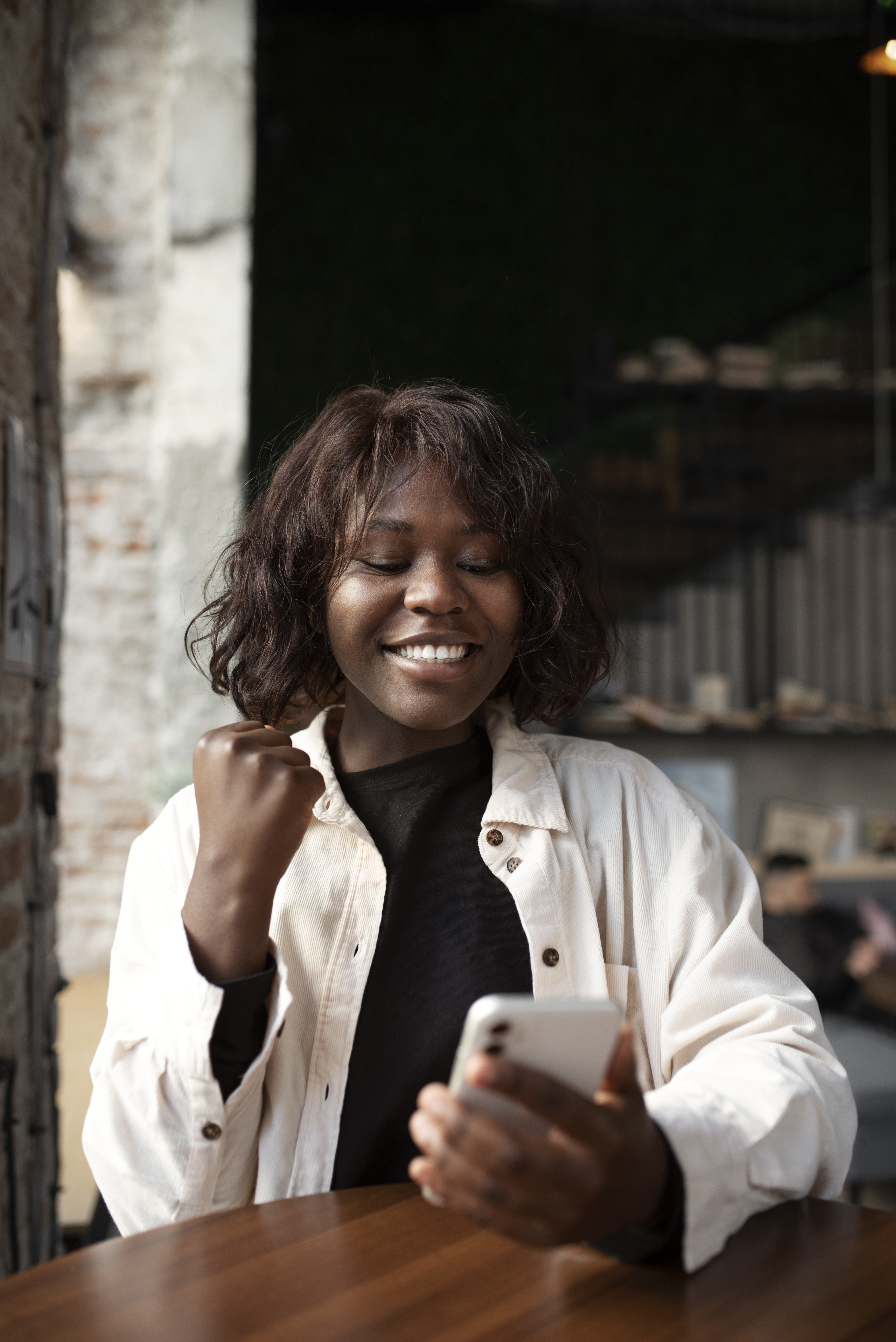 Happy professional staff